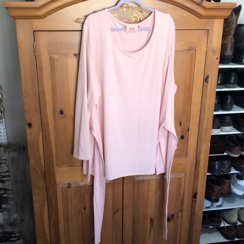 Pink tunic w/ tie